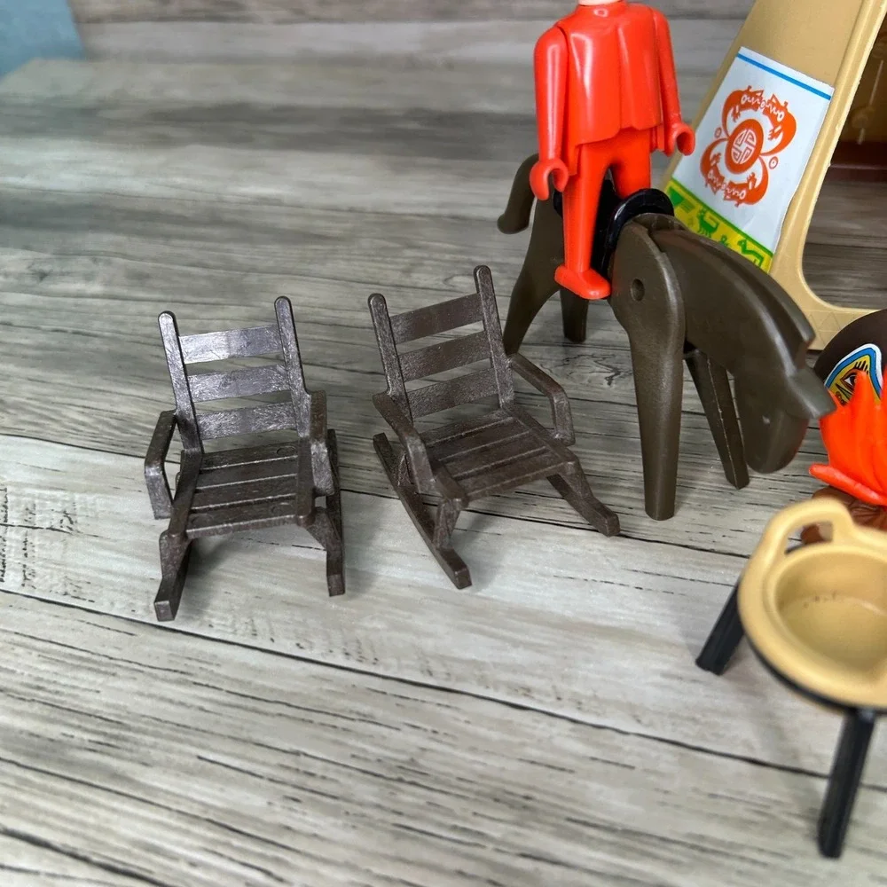 Playmobil Native American Teepee Figures Horses Canoe Accessories Vintage Geobra
